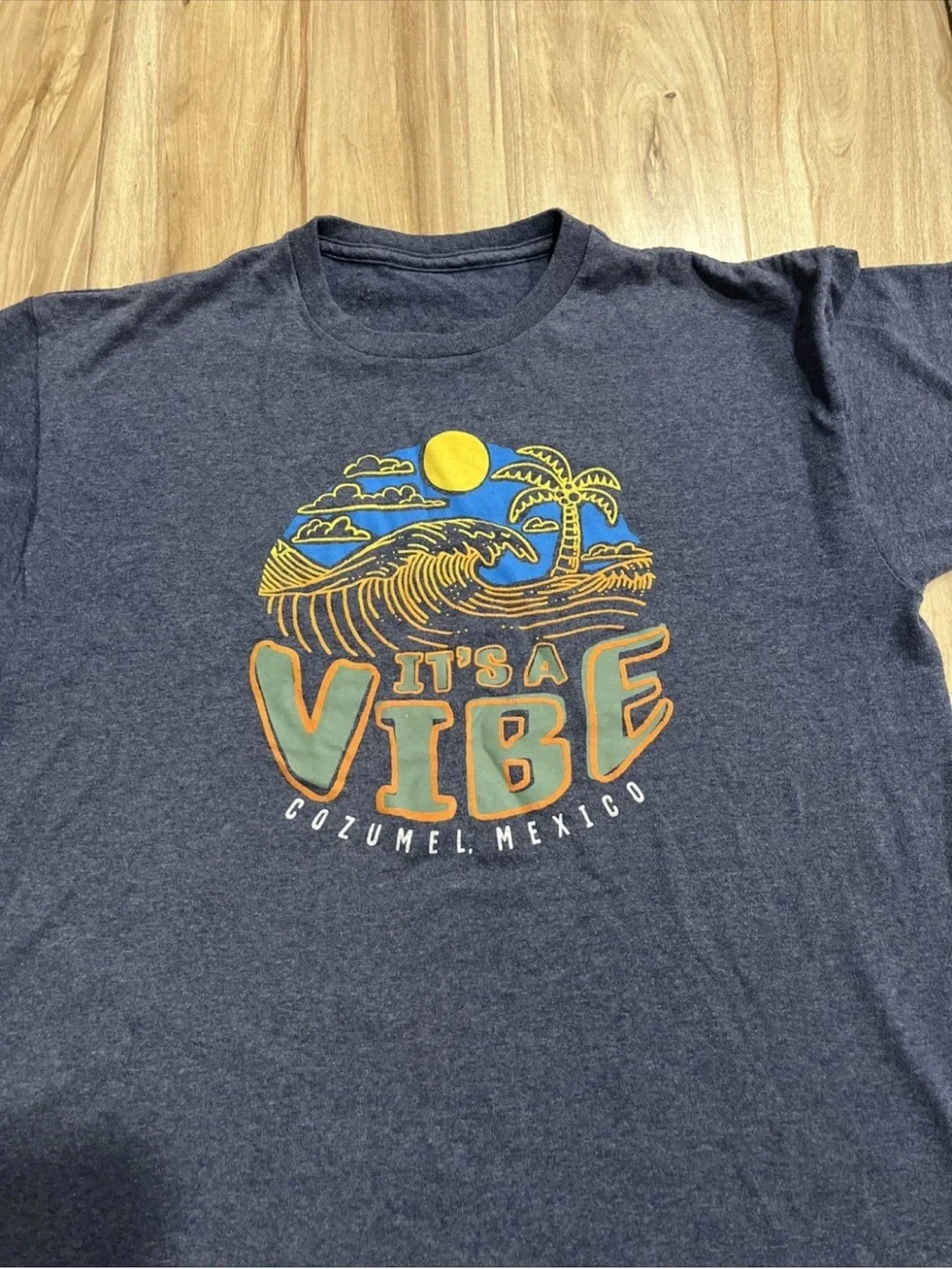 Kids Navy 'It's a Vibe' Cozumel Graphic Tee
